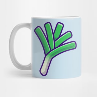 Leek Vegetable Cartoon Mug